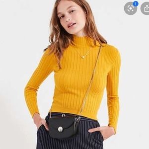 Urban Outfitters Cindy Ribbed Mock-Neck